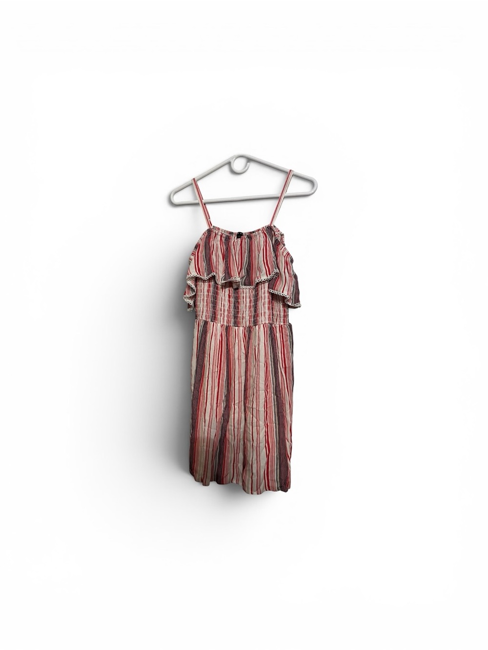 As U Wish Pink and White Striped Midi Dress